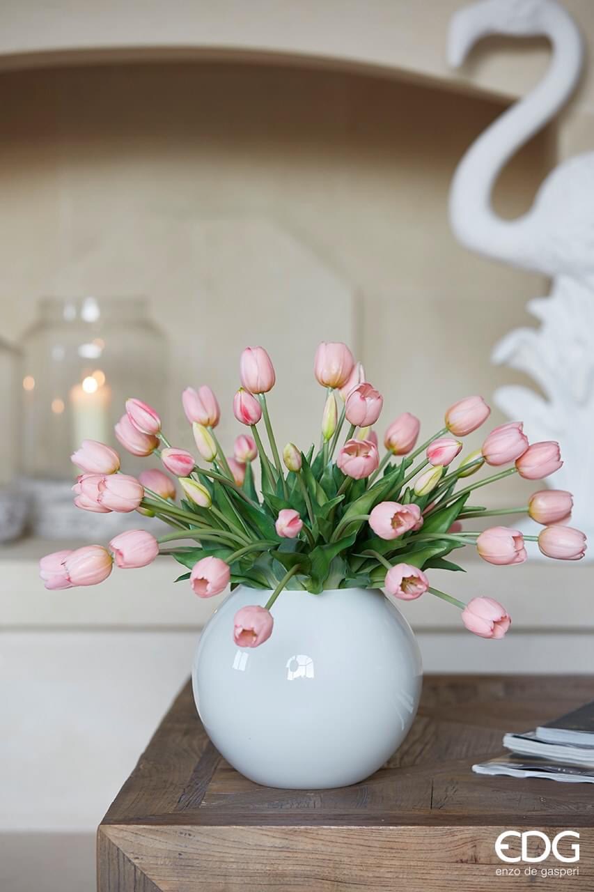 Tulipano gomma Olis rosa cipria mazzo 5pz H40 Enzo De Gasperi – La Giara –  Oggettista e articoli da regalo