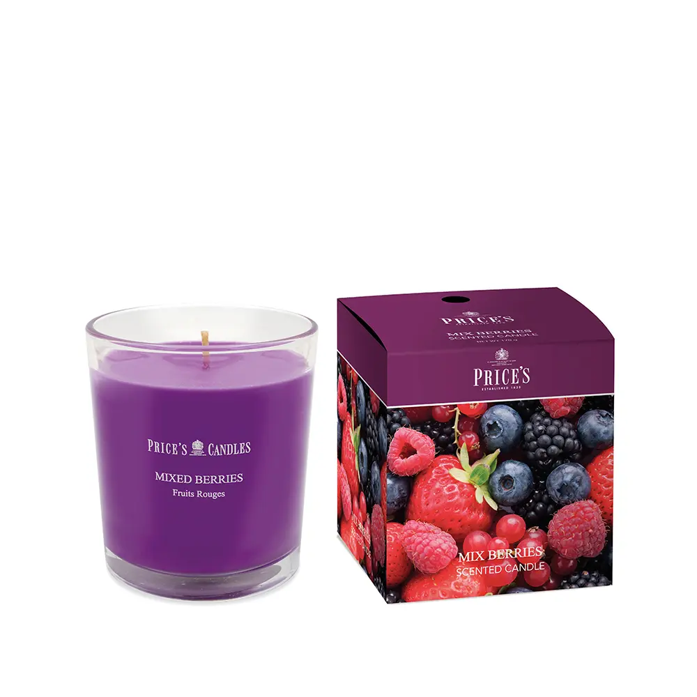 Candela in bicchiere Mixed Berries Price's Candles – La Giara – Oggettista  e articoli da regalo
