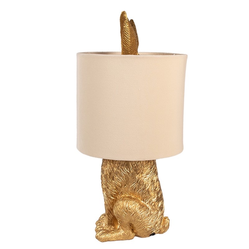 Lampada da tavolo coniglio D20 H43 oro Clayre & Eef - immagine 2