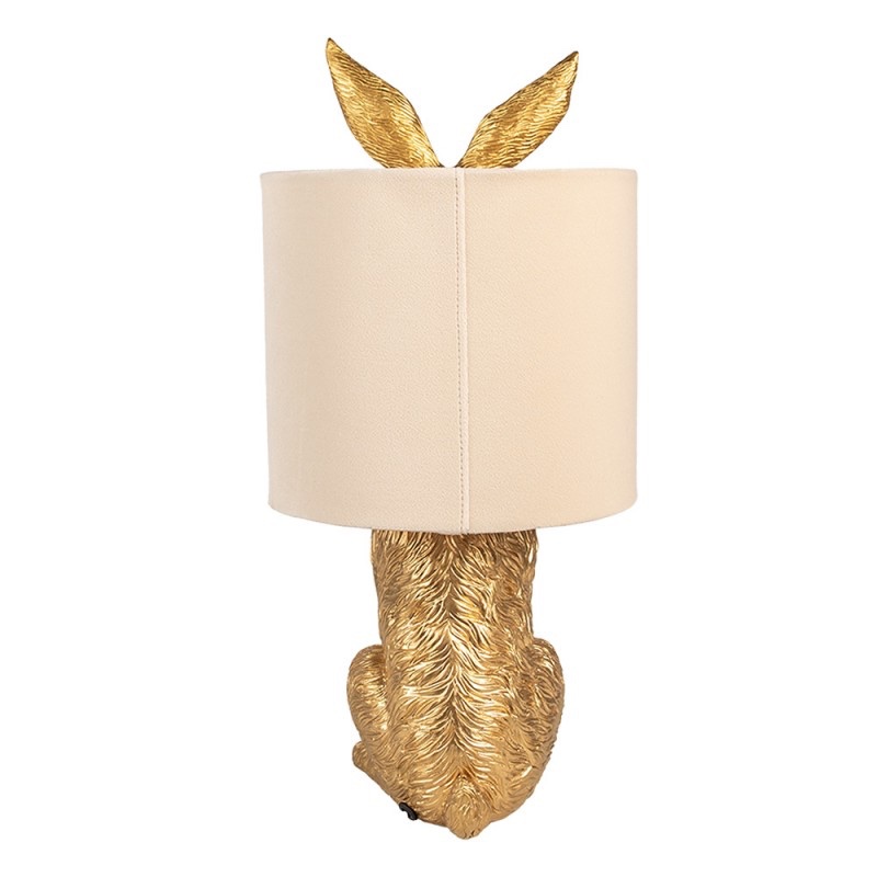 Lampada da tavolo coniglio D20 H43 oro Clayre & Eef - immagine 3
