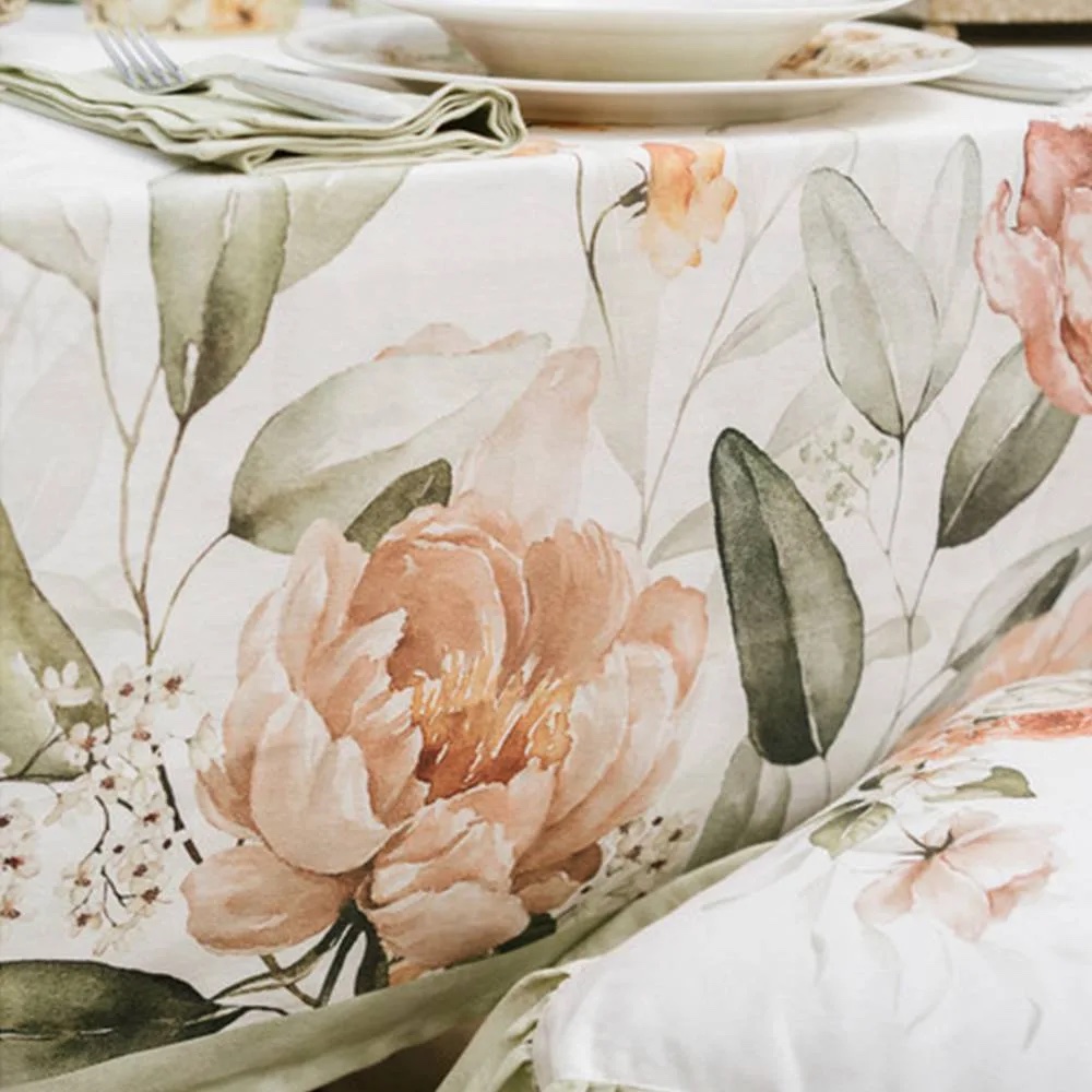 Tovaglia in cotone 160x200 " Flower Garden Collection " Nuvole di Stoffa - immagine 2
