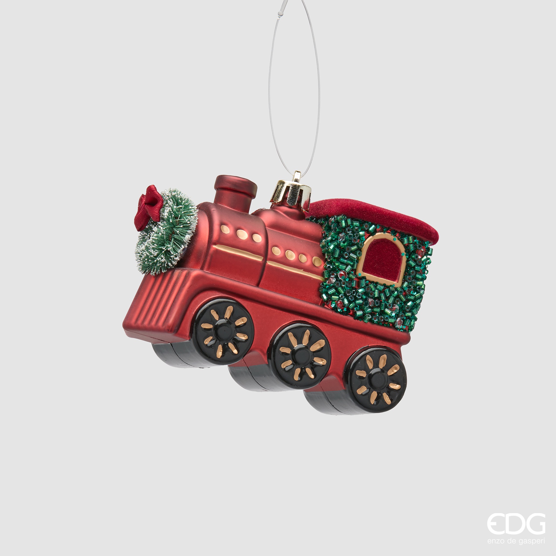 Decorazione trenino H7 green red Enzo De Gasperi