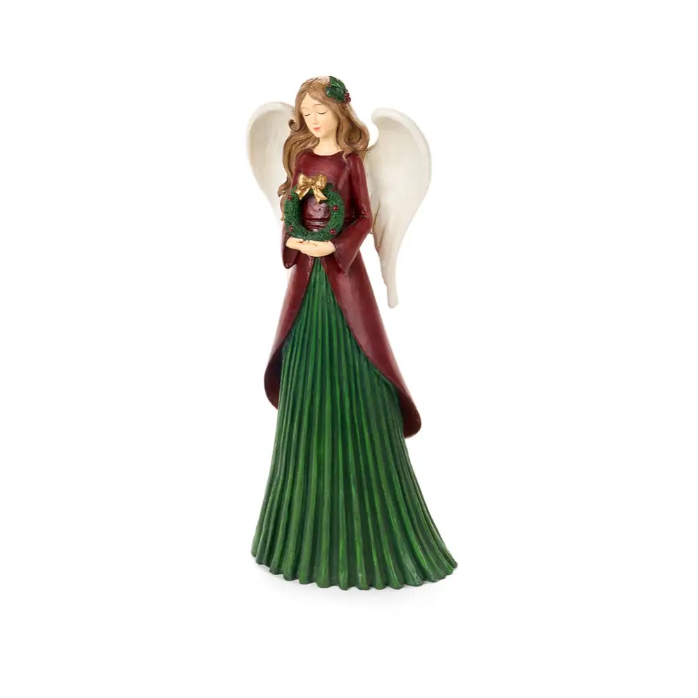 Angelo poly con corona H35 green red Nuvole di Stoffa